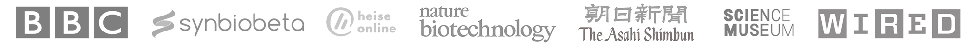 Press for Bento Lab: BBC, Synbiobeta, Nature Biotechnology, Wired, Science Museum, Heise Online, Asahi Shimbun